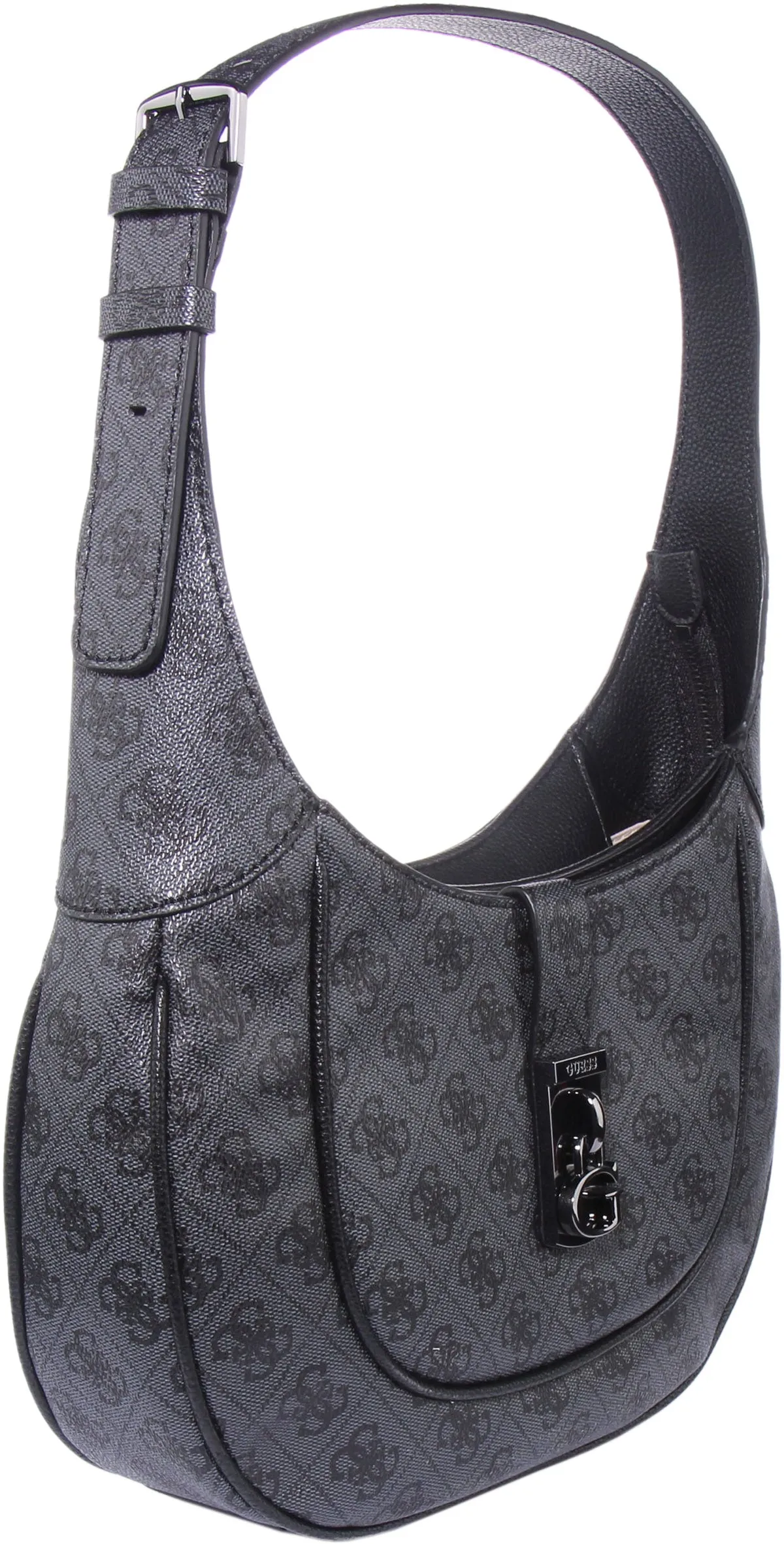 Guess Maimie Hobo In 4G Coal For Women