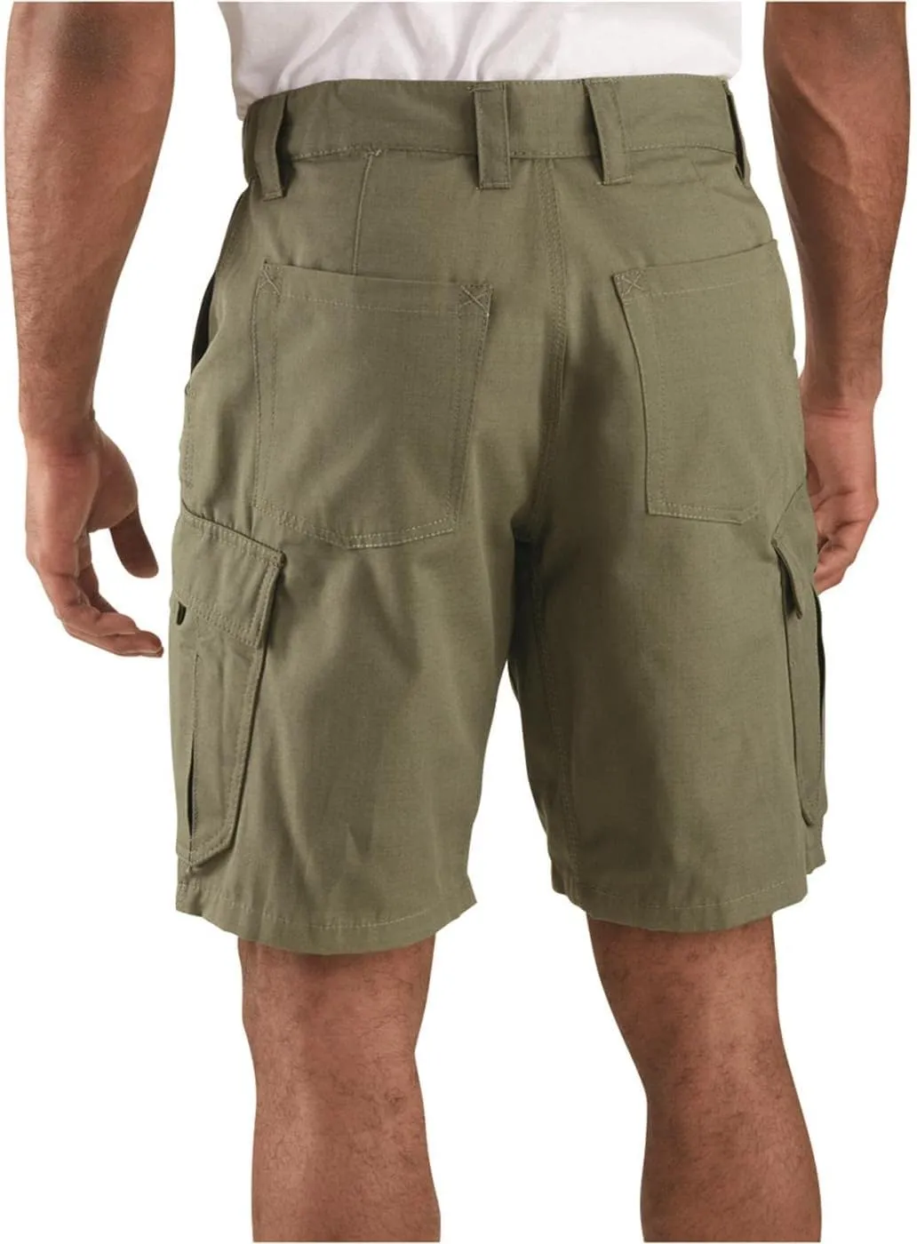 Guide Gear Mens Cargo Shorts Heavy Duty Cotton Ripstop - for Casual, Hiking, Summer
