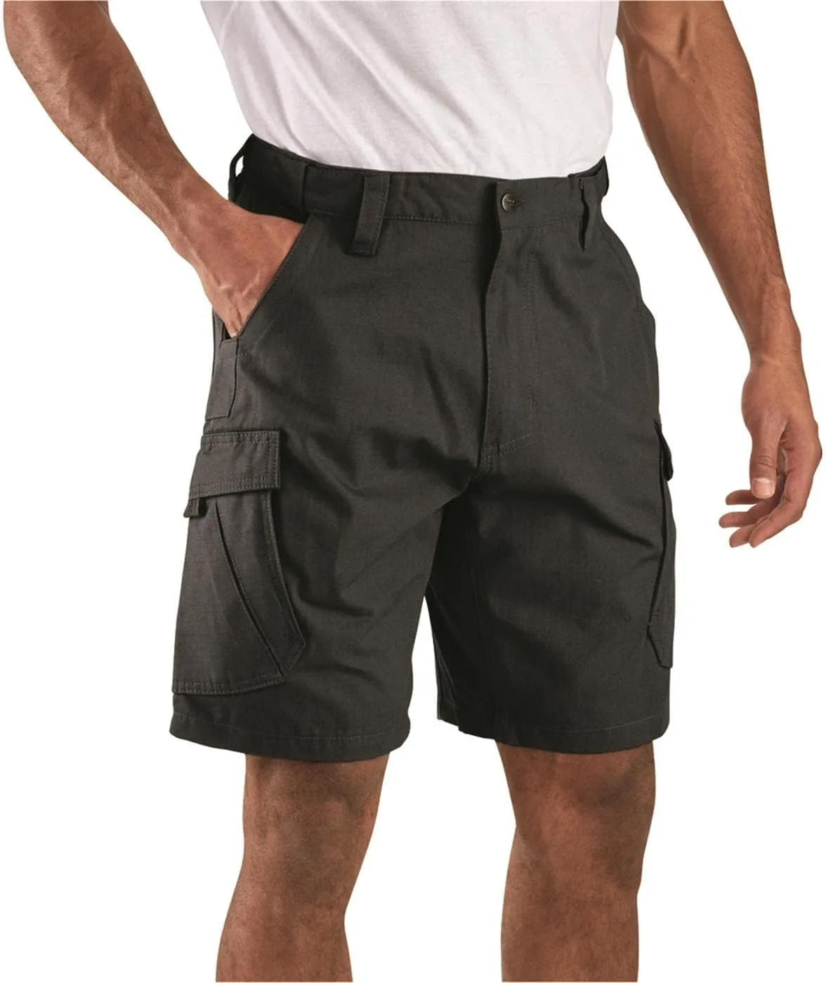 Guide Gear Mens Cargo Shorts Heavy Duty Cotton Ripstop - for Casual, Hiking, Summer
