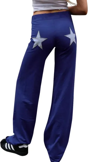 GUOLEZEEV Women Sweatpants Open Bottom Drawstring Elastic Waist Wide Leg Spring/Fall Pants with Pockets