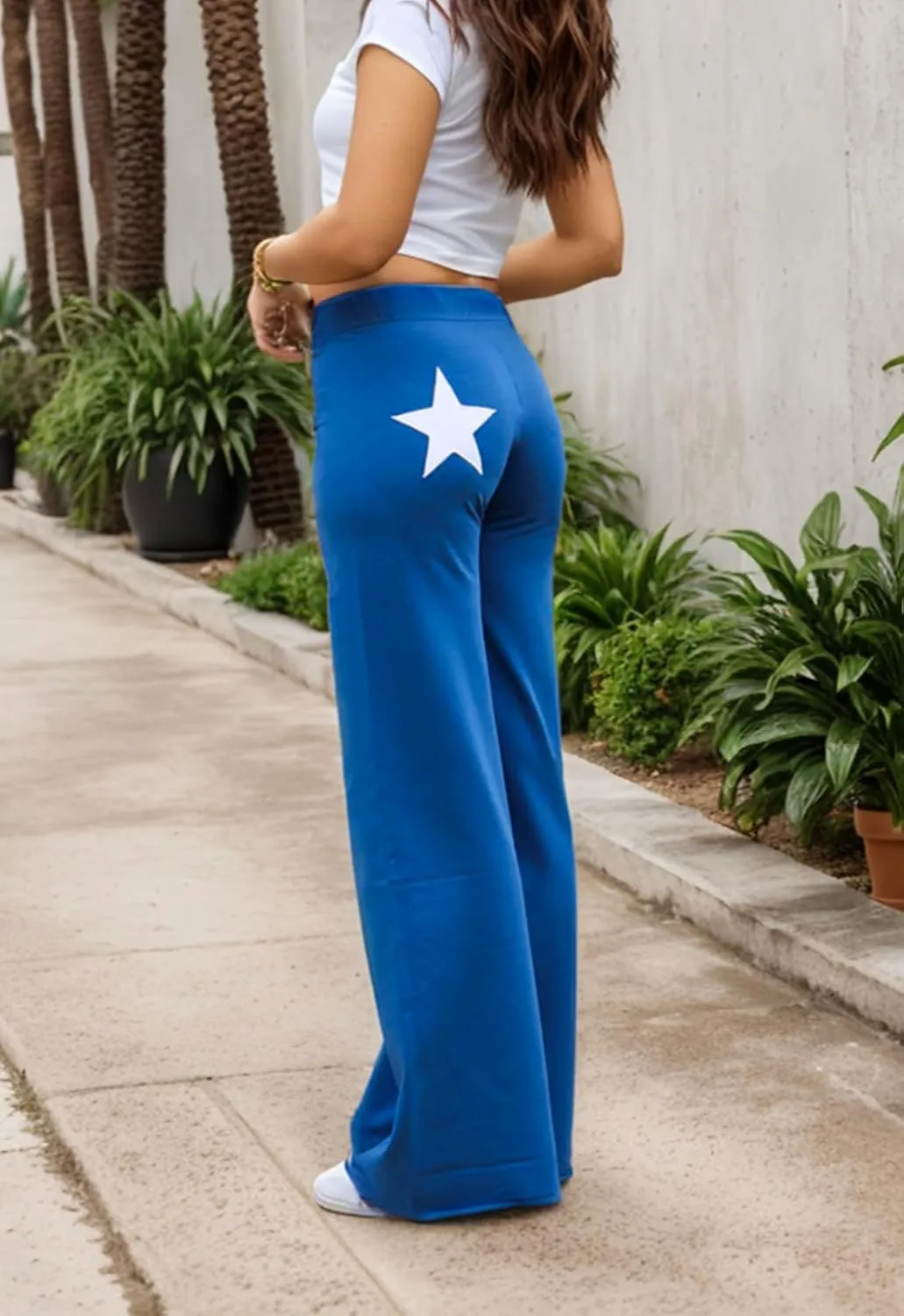 GUOLEZEEV Women Sweatpants Open Bottom Drawstring Elastic Waist Wide Leg Spring/Fall Pants with Pockets