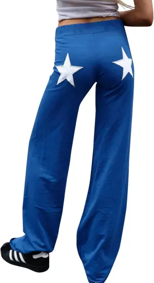 GUOLEZEEV Women Sweatpants Open Bottom Drawstring Elastic Waist Wide Leg Spring/Fall Pants with Pockets