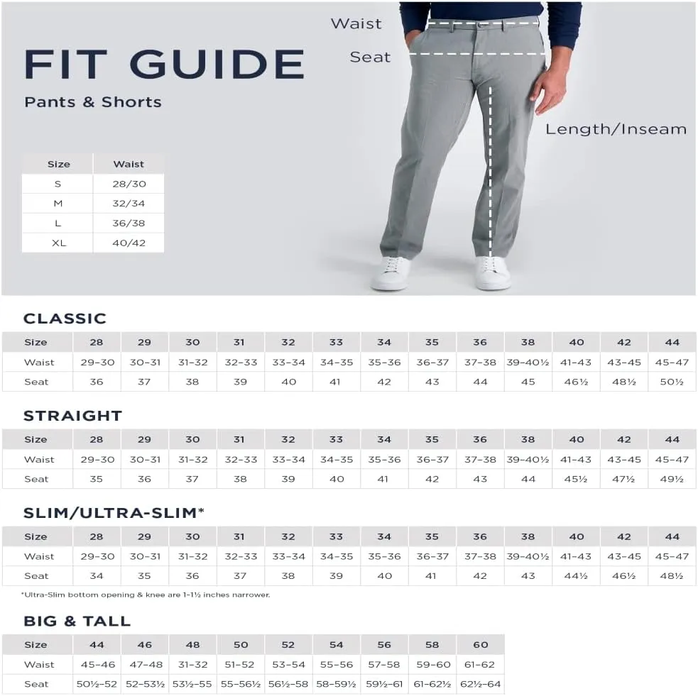 Haggar Men's Casual Classic Fit Denim Trouser Pant-Regular and Big & Tall Sizes
