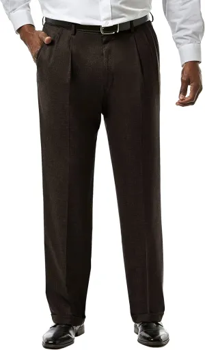 Haggar Men's Classic Fit Soild Stretch Suit Separate Pant (Regular and Big and Tall)