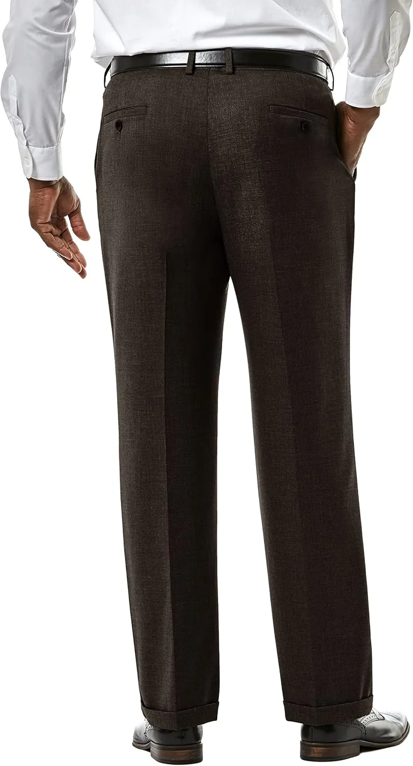 Haggar Men's Classic Fit Soild Stretch Suit Separate Pant (Regular and Big and Tall)