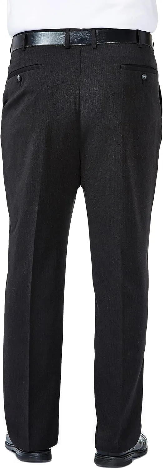 Haggar Men's Classic Fit Soild Stretch Suit Separate Pant (Regular and Big and Tall)