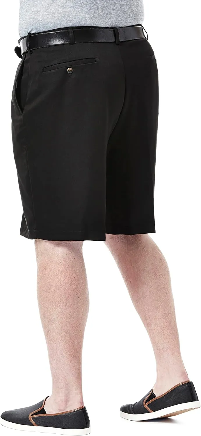 Haggar Men's Cool 18 Classic Fit Expandable Waist Short Regular and Big & Tall Sizes