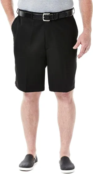 Haggar Men's Cool 18 Classic Fit Expandable Waist Short Regular and Big & Tall Sizes