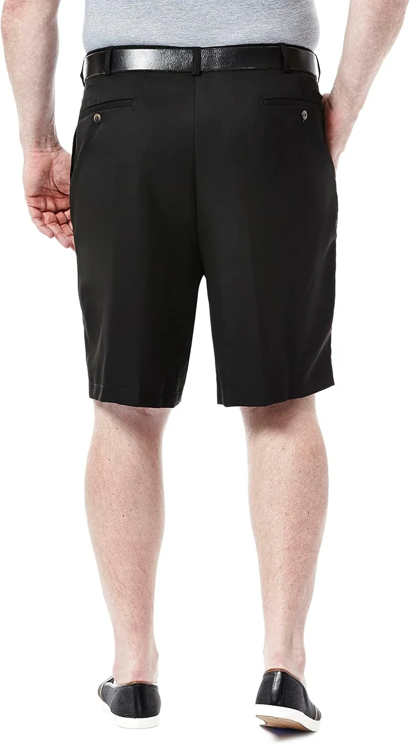 Haggar Men's Cool 18 Classic Fit Expandable Waist Short Regular and Big & Tall Sizes