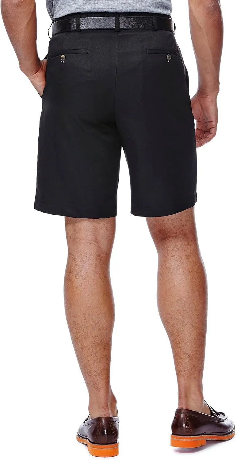 Haggar Men's Cool 18 Classic Fit Expandable Waist Short Regular and Big & Tall Sizes