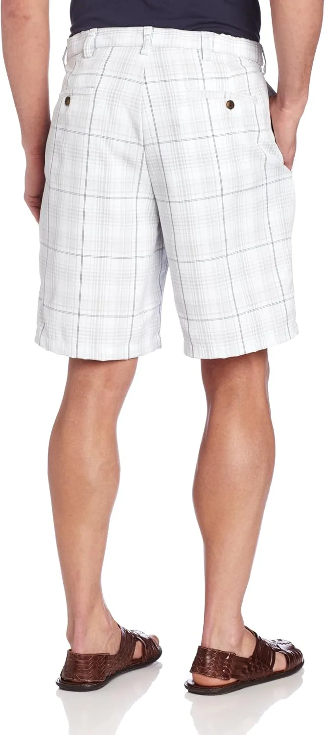 Haggar Men's Cool 18 Classic Fit Expandable Waist Short