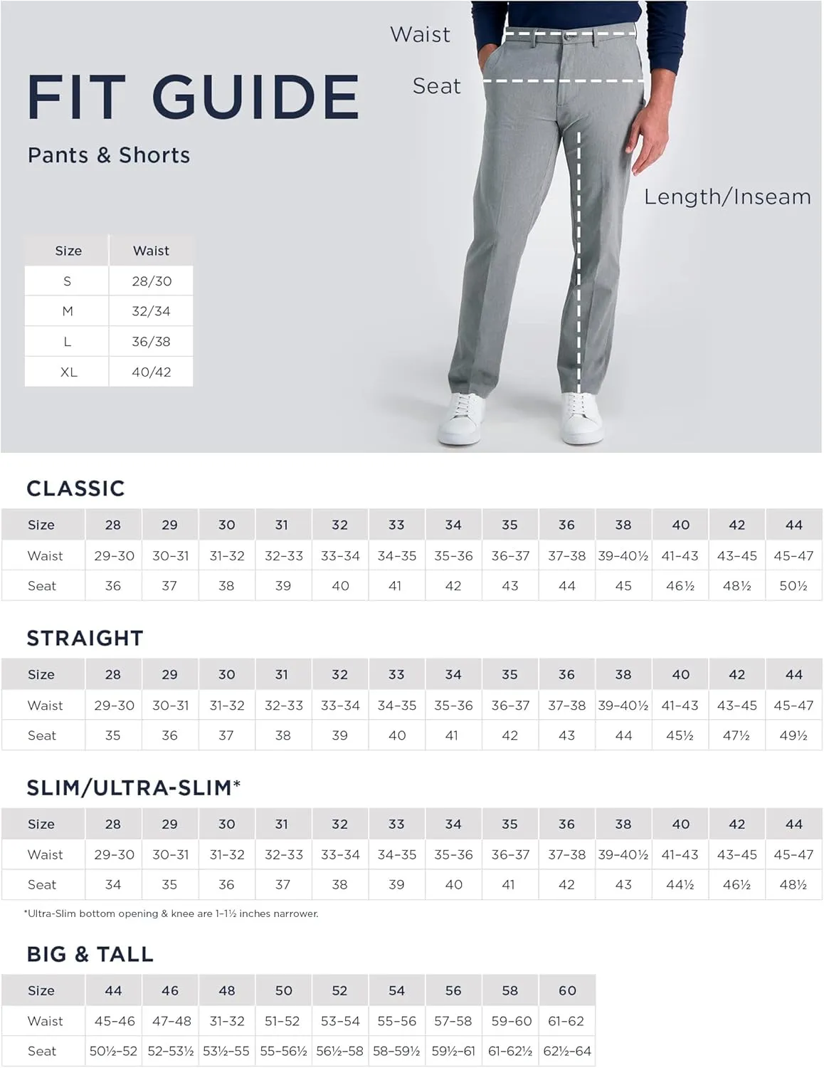 Haggar Men's Cool 18 Classic Fit Flat Front Hidden Expandable Waistband Casual Pant