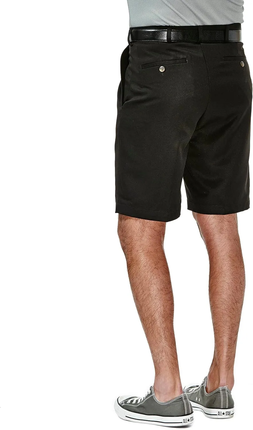 Haggar Men's Cool 18 Classic Fit Pleat Front Expandable Waistband Short (Regular and Big & Tall Sizes)