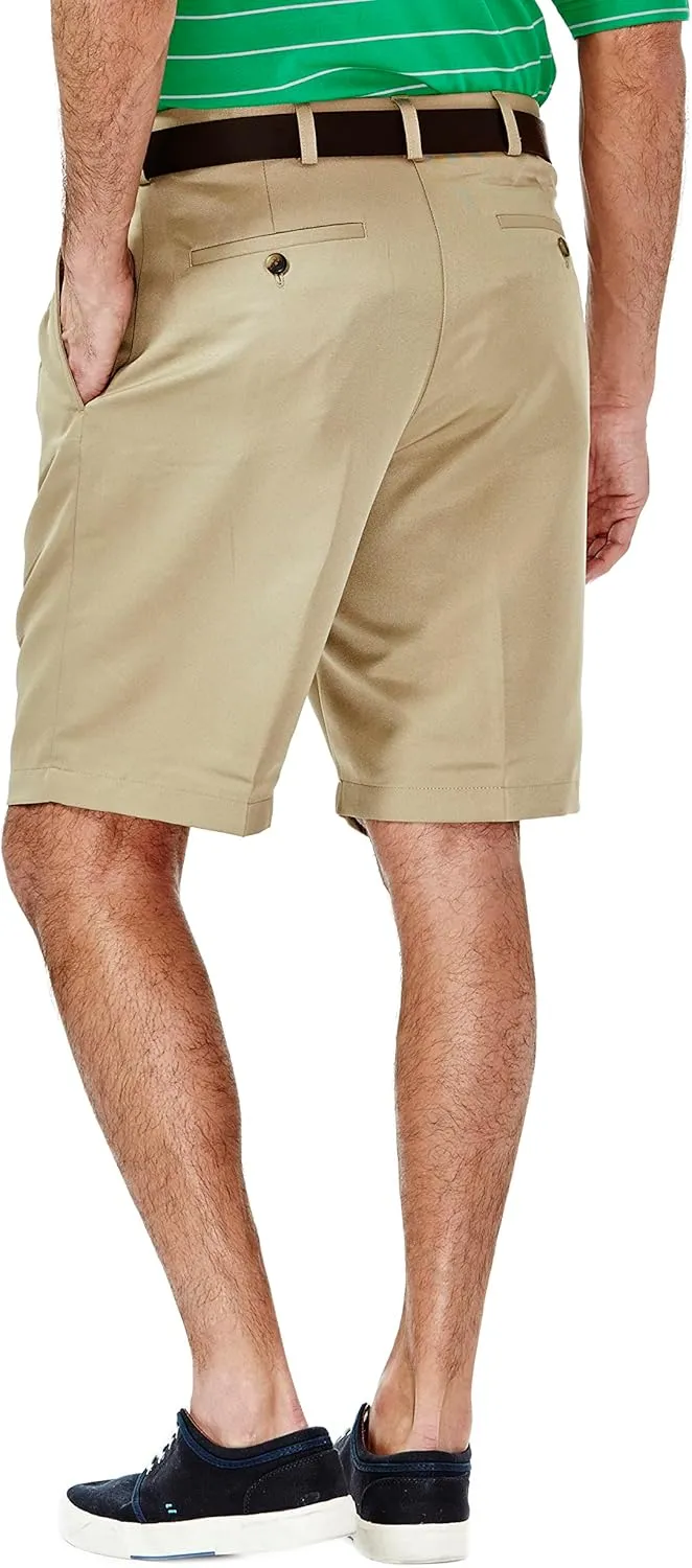 Haggar Men's Cool 18 Classic Fit Pleat Front Expandable Waistband Short (Regular and Big & Tall Sizes)