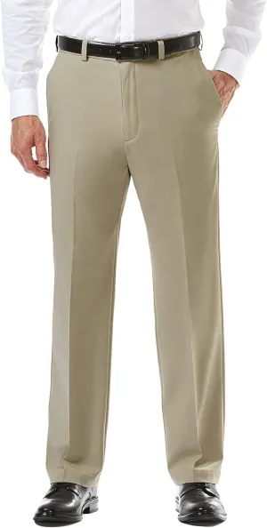 Haggar Men's Cool 18 Pro Classic Fit Flat Front Dress Casual Stretch Golf Pant (Regular and Big & Tall Sizes)