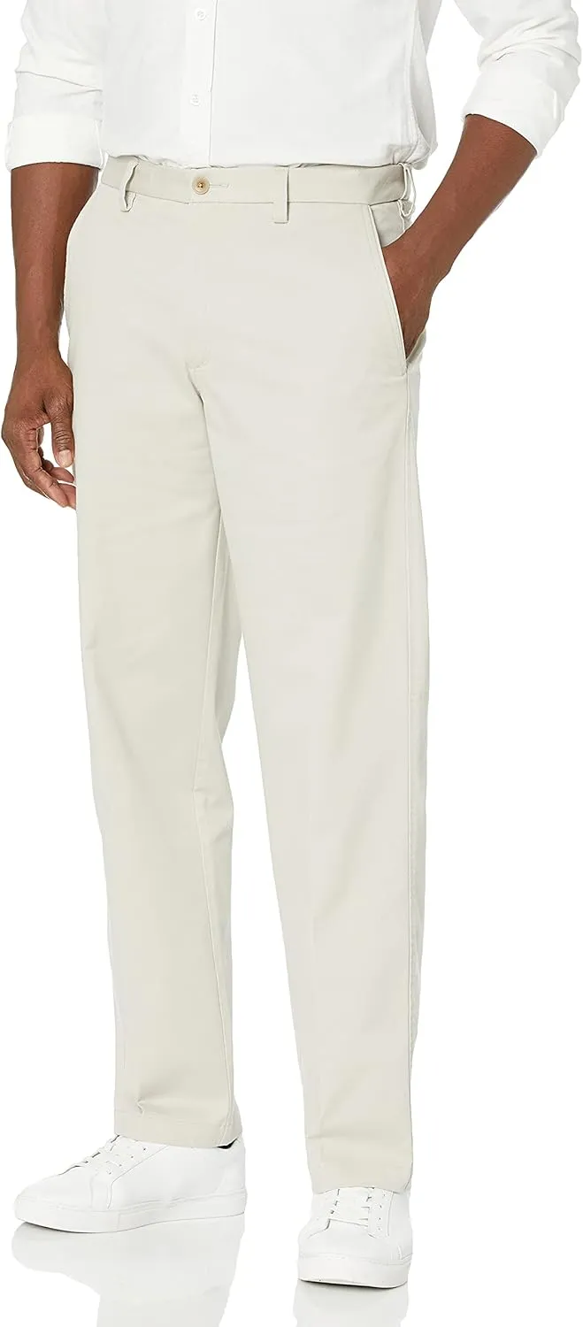 Haggar Men's Premium Comfort Khaki Pant-Multi-fits Regular and Big & Tall Sizes