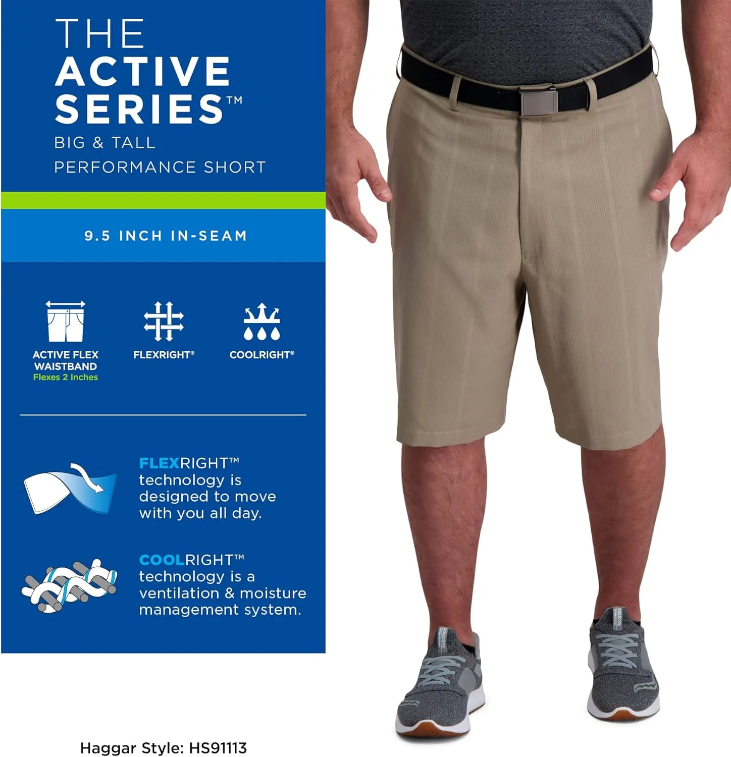 Haggar Men's The Active Series Vent Short (Regular and Big and Tall Sizes)
