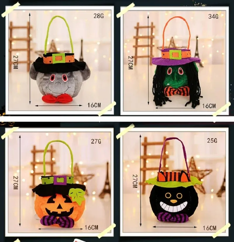 Halloween Buckets & Candy Bags - Foldable Halloween Treat Bags