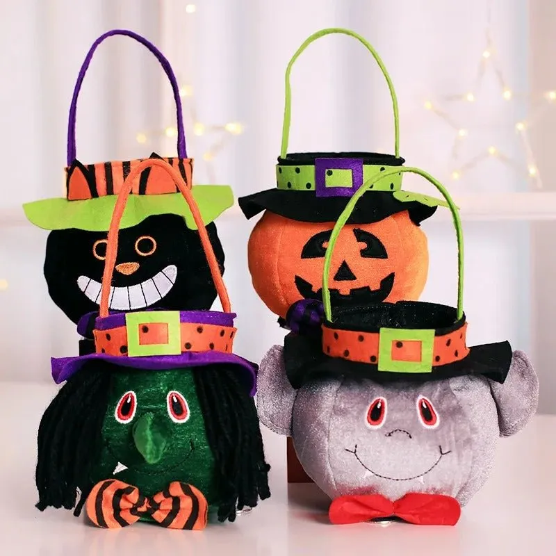 Halloween Buckets & Candy Bags - Foldable Halloween Treat Bags