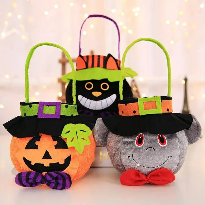 Halloween Buckets & Candy Bags - Foldable Halloween Treat Bags