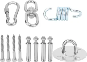 Hammock Hanging Kit,Ceiling Wall Steel Mount Anchor with Bolts Ceiling Buckle Hook Fix Base for Yoga Hammock