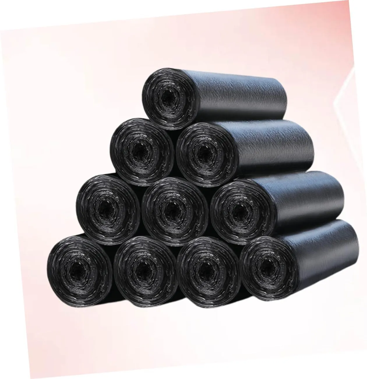 HEALLILY Trash Bin Liners 10 Rolls Trash Bags Disposable Bag Rubbish Bag Refuse Bag Household Outdoor Waste Bag