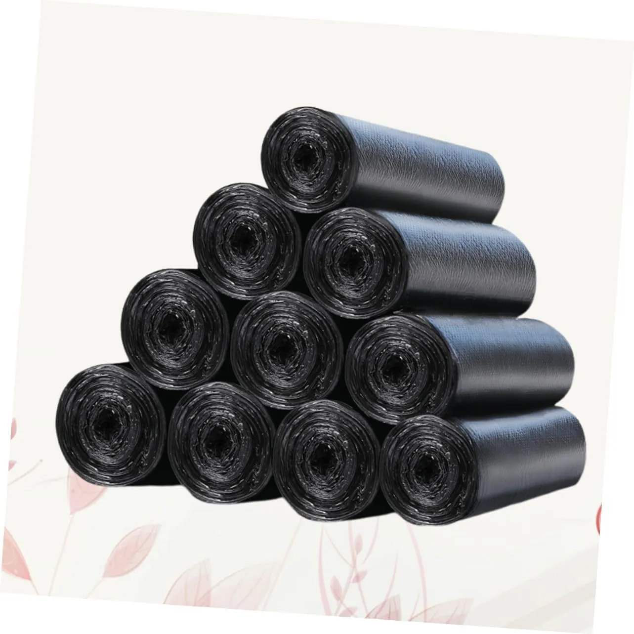 HEALLILY Trash Bin Liners 10 Rolls Trash Bags Disposable Bag Rubbish Bag Refuse Bag Household Outdoor Waste Bag