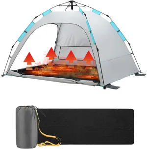 Heated Sleeping Bag Pad 5V USB Power Support Sleeping Bag 78'' x 24'' Liner Heater Heating Sleeping Pad with Portable Bag for Camping Backpacking Hiking, Power Bank not Included