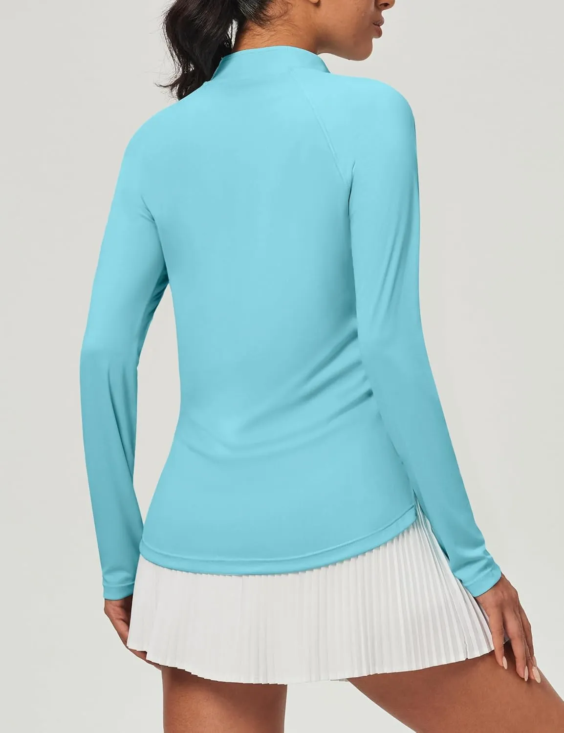 Heathyoga Womens Long Sleeve Workout Tops Golf Shirts Rash Guard for Women UPF 50  SPF UV Protection Sun Shirts Hiking