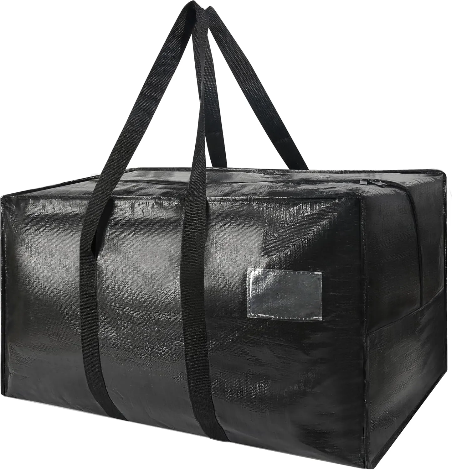 Heavy Duty Extra Large Moving Bags, 58 Gallon Jumbo Packing Bags, Huge Storage Bags With Strong Zippers & Carrying Handles, Reusable Big Totes for College Dorm Travel 1Pack
