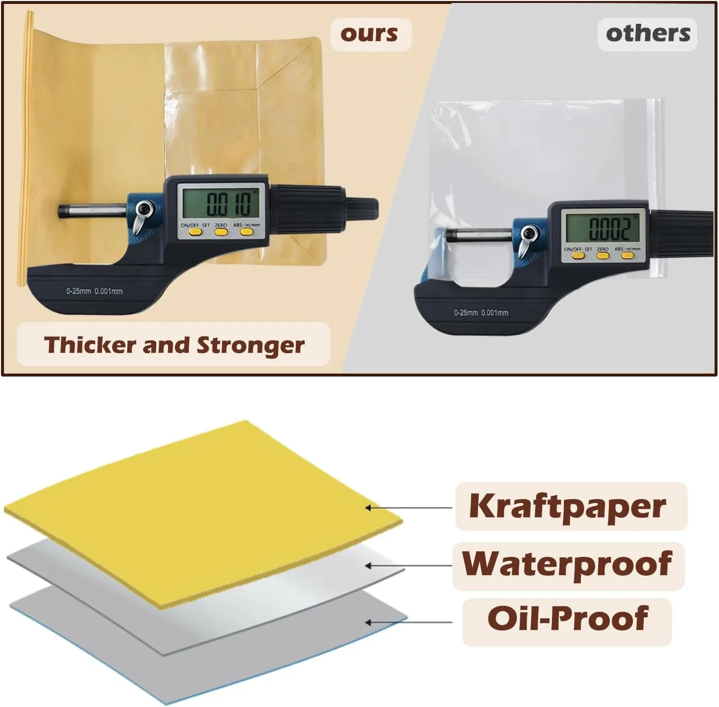 Heavy Duty Large Kraft Paper Bread Bags with Tin Tie Tab Lock 100pcs, Loaf Bag with Clear Front Window, Storage Packaging Treat Bag for Bakery Cafe Homemade Bread 10.6” × 4.3” × 8.7”