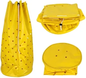 Heavy-Duty Nylon Coated 5-12 Gallon Chum Bag (L size, yellow color)