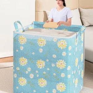 Heavy Duty Storage - Extra Large Storage Bags with Reinforced Handles Clothes Tote Bag Thickened Double Zipper for Space Saving Travel