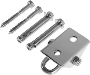 Heavy Duty Swing Hangers Set Stainless Steel Rotating Hooks for Hammocks Punching Bags and Chairs Easy Installation for Wall and Patio Use