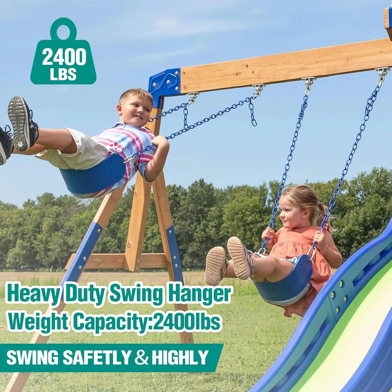Heavy Duty Swing Hangers with Bearing, Porch Swing Hanging Kit for Outdoor Playground Tree Indoor Ceiling Mount Hardware Brackets with Snap Hooks for Yoga Hammock Punching Bag Accessories 8PCS Silver