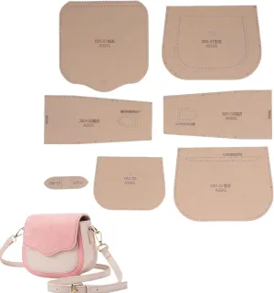 HEEPDD Acrylic Shoulder Bag Template, Leather Pattern Messenger Bag Craft Template