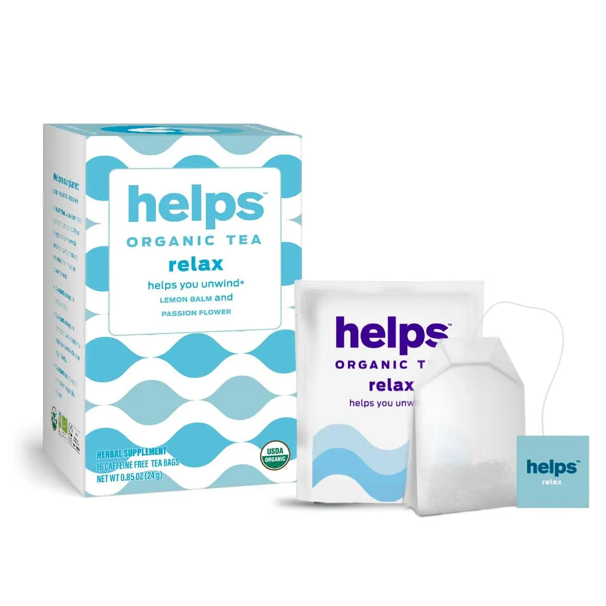 Helps Teas | Ginger Lemon, Happy Belly & Relax Tea Mix | Promotes Healthy Digestion Naturally Caffeine-Free | 16 Tea Bags Each