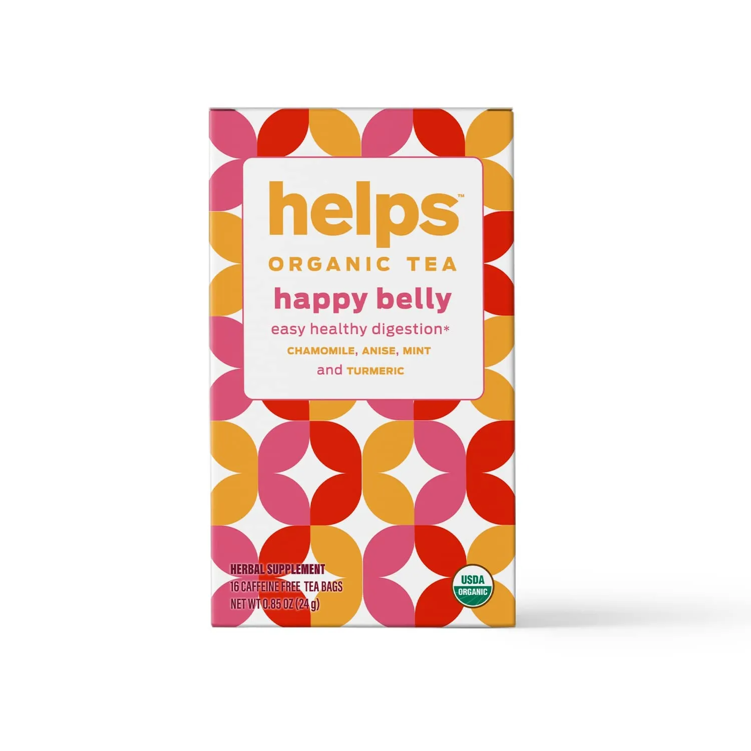 Helps Teas | Ginger Lemon, Happy Belly & Relax Tea Mix | Promotes Healthy Digestion Naturally Caffeine-Free | 16 Tea Bags Each