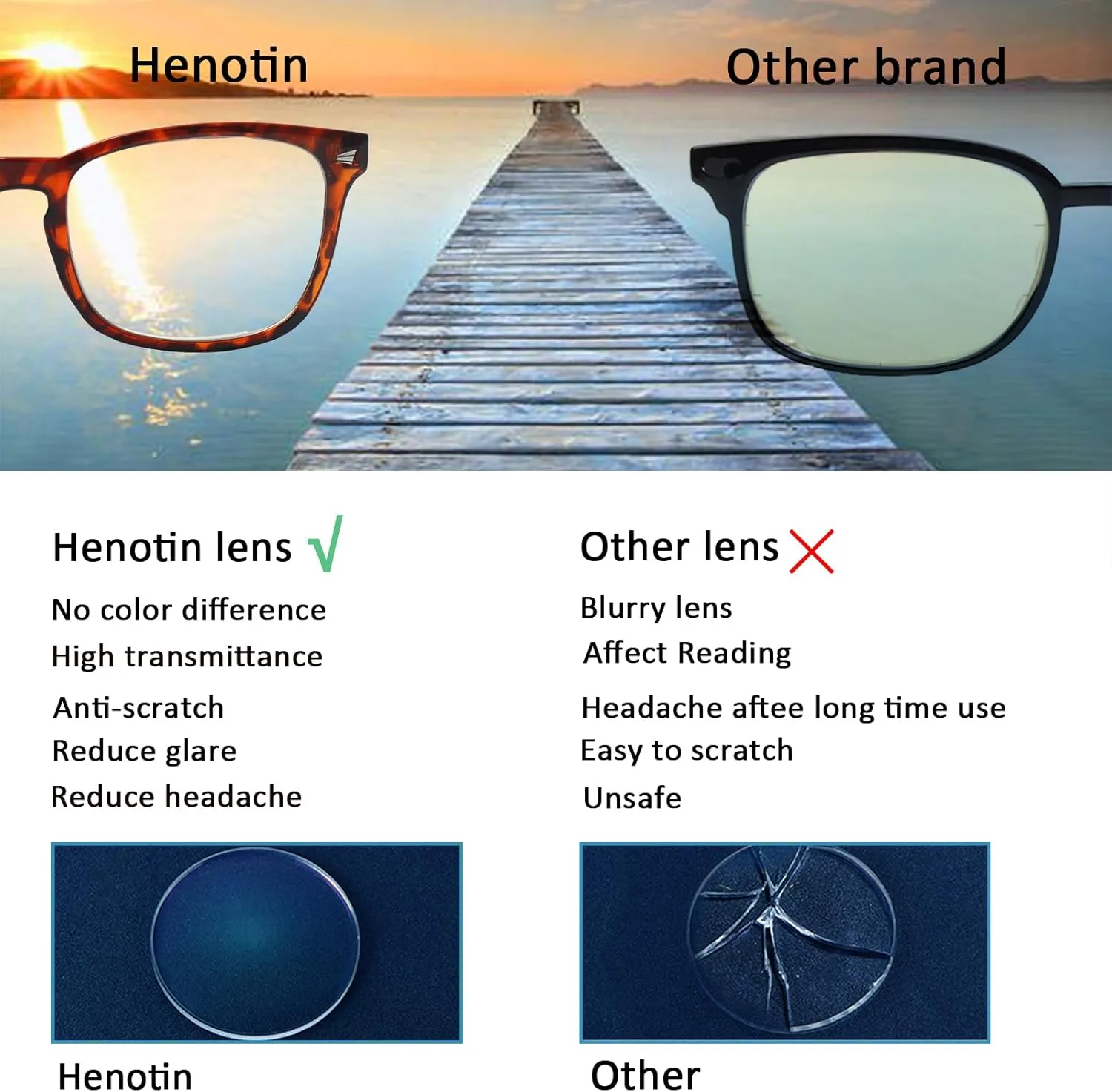 Henotin 4-Pack Blue Light Blocking Reading Glasses Women Men,Spring Hinge Computer Readers,Anti UV Ray Square Nerd Eyeglasses (Mixed Color-C, 0.00)