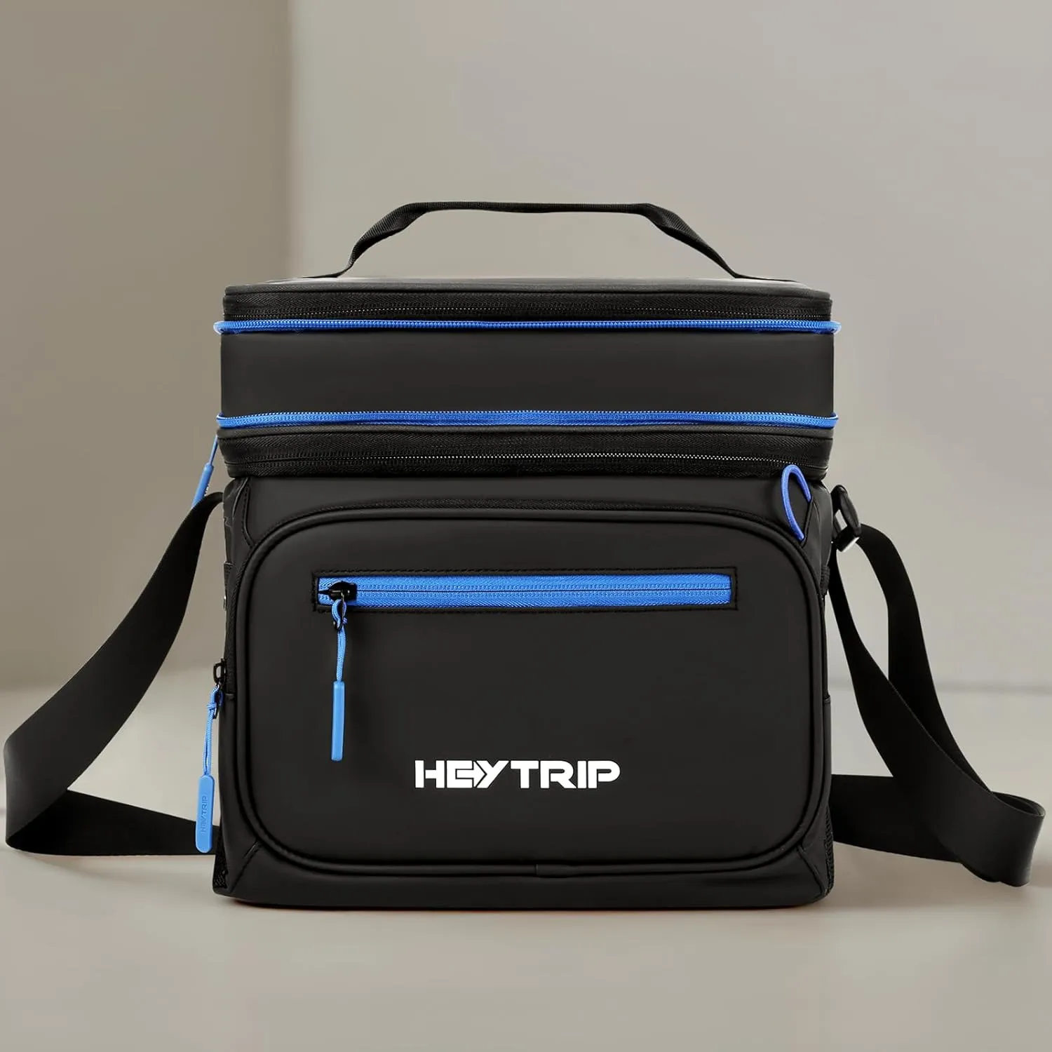 Heytrip Expandable Insulated Lunch Box 24 Can Double Deck Cooler Bags Leakproof Lunch Bag for Man Large Lunch Cooler for Camping Travel Picnic