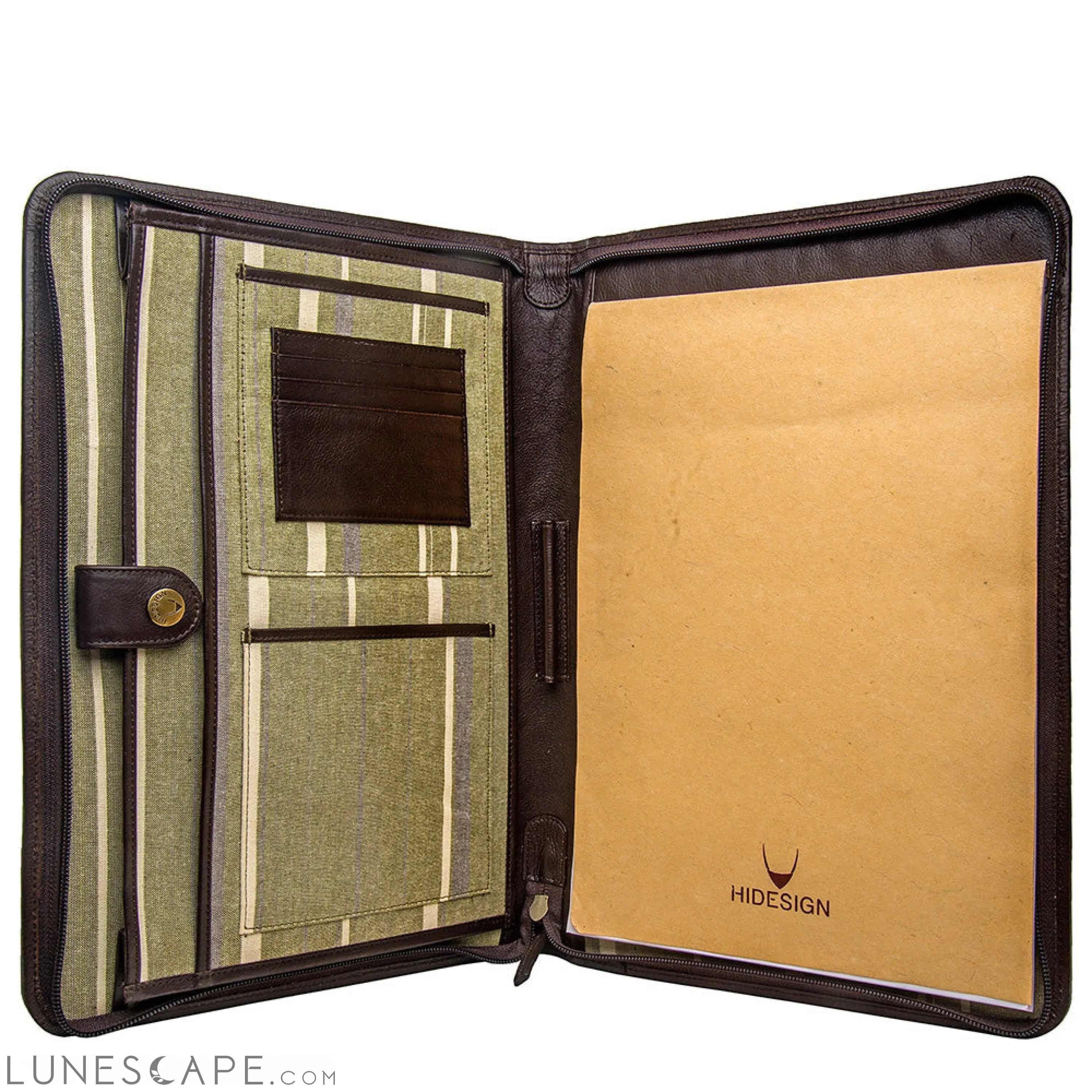 Hidesign IMG iPad Leather Portfolio/Padfolio With Handmade Paper Notebook