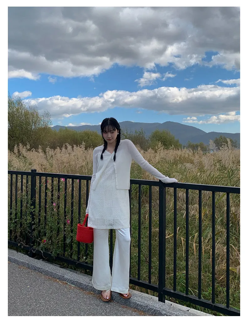 high waist satin micro flared pants