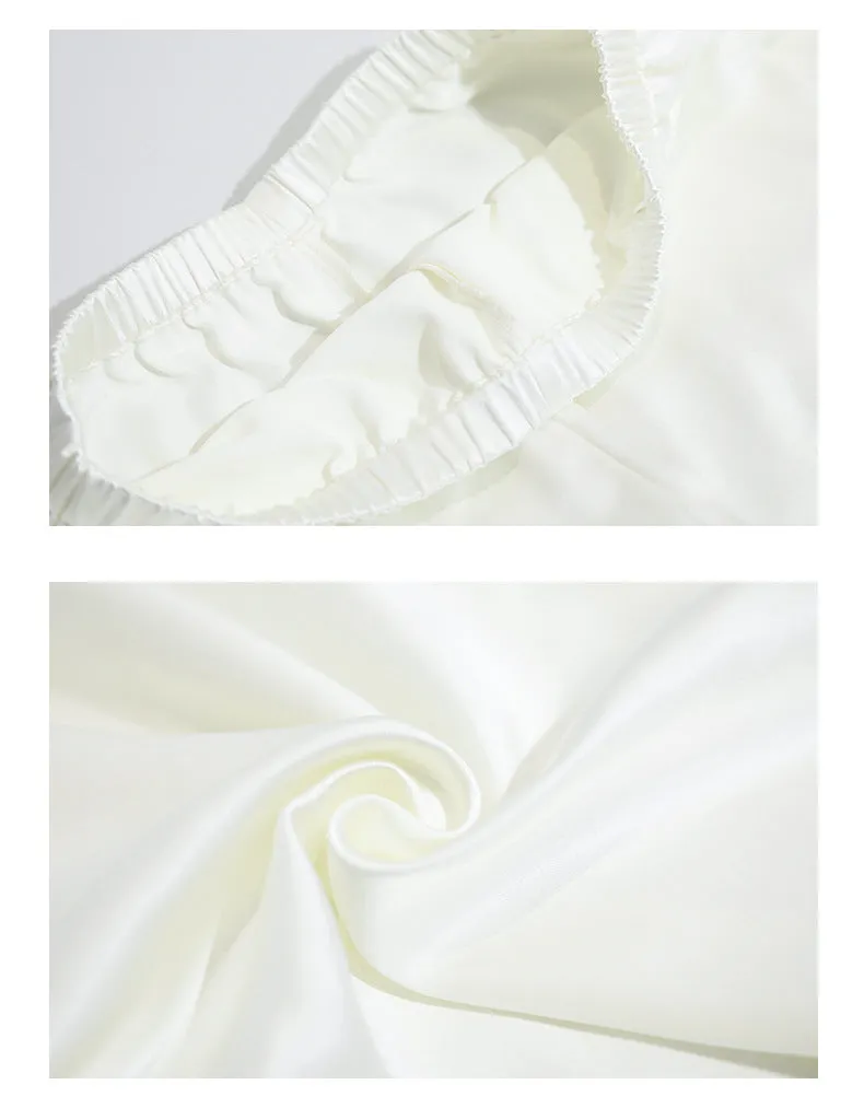 high waist satin micro flared pants