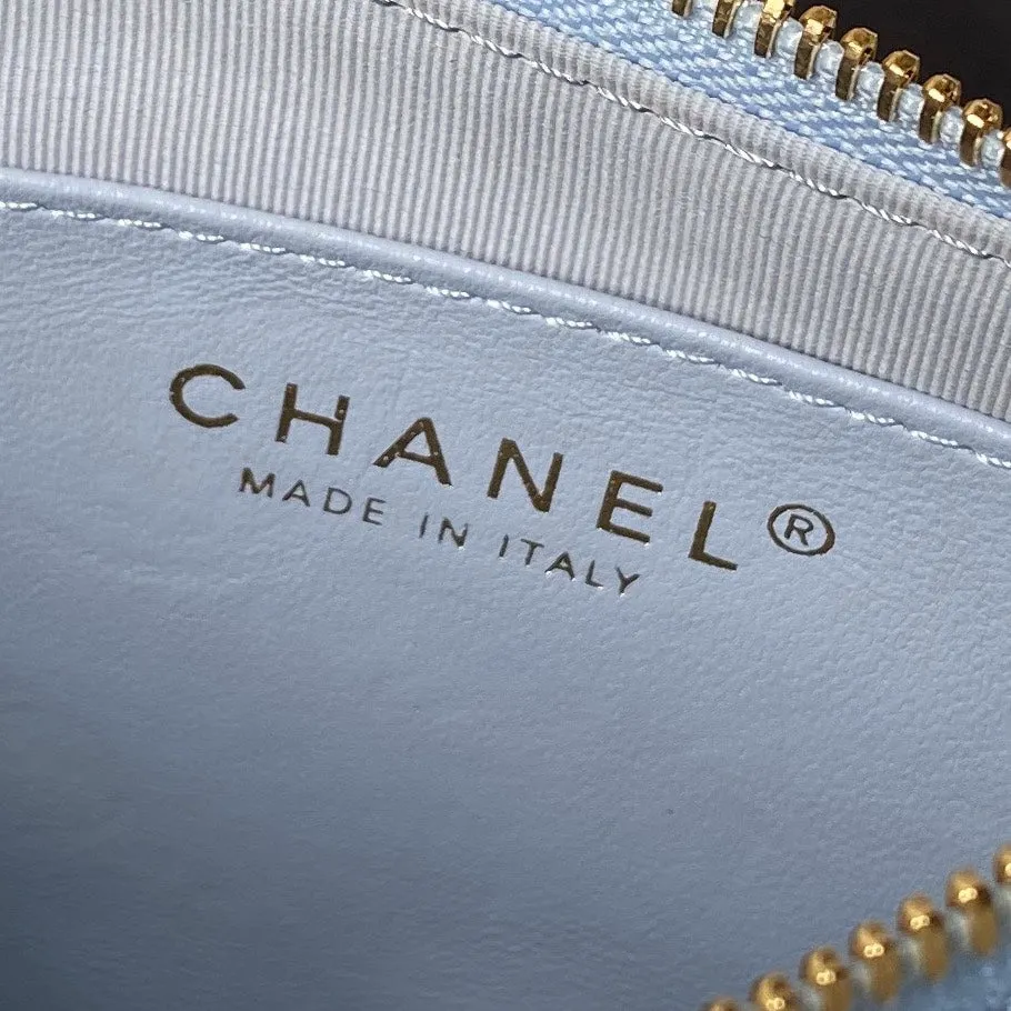 hobo cloud bag gold Discounted CHANEL blue 24p hardware Massive discount 20cm lambskin