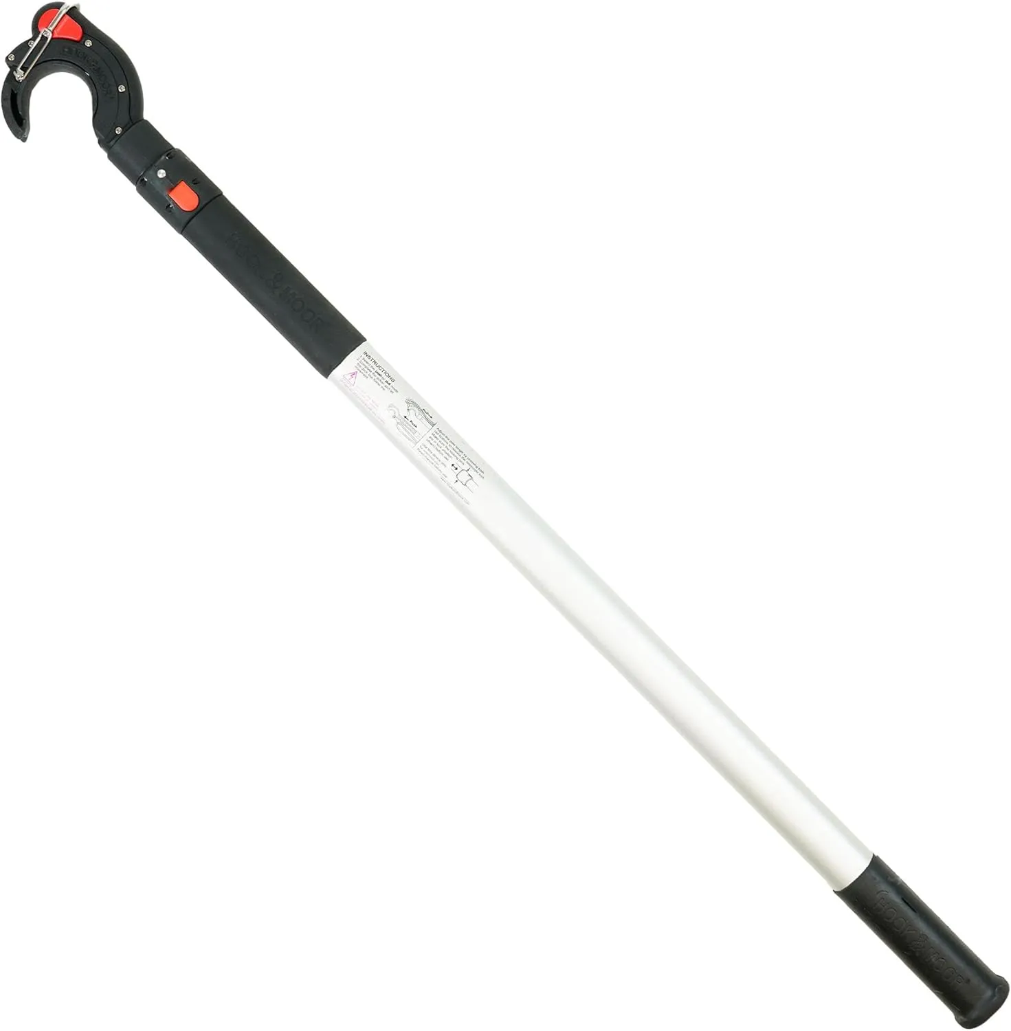 Hook & Moor Boat Hook 2m/6.5ft Telescoping for Boat Mooring Cleat Ring
