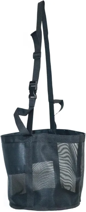 Horse Feed Bag for Grain, Small, Heavy Duty Durable Mesh Horse Feeder with Adjustable Strap, Comfortable Neck, Reinforced Waterproof Bottom Horse Muzzle Feed Bag