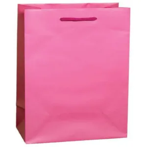 Hot Pink Matte Euro Tote Shoppers