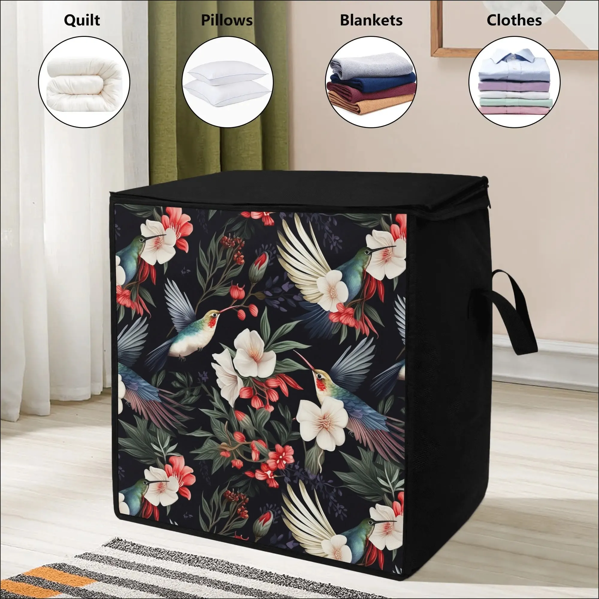Hummingbird Heaven - Bedroom Storage Box Bag
