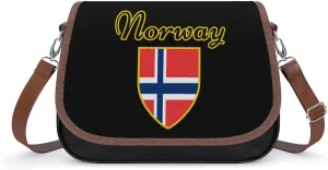 I Love Norway Women's Small Sling Crossbody Bag Trendy Messenger Bags with Adjustable Strap for Travel