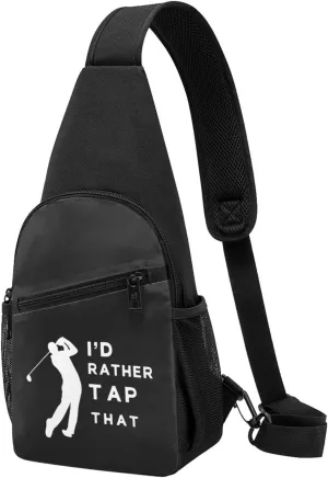I'D Tap That Golf Adjustable Fanny Pack Waist Bag For Travel Sports
